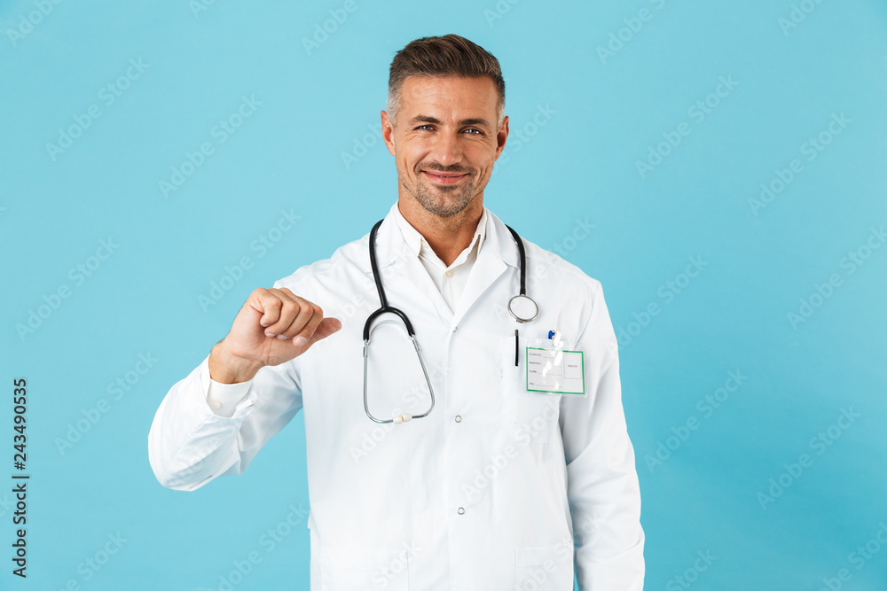 Confident man doctor wearing unifrom Confident man doctor wearing unifrom