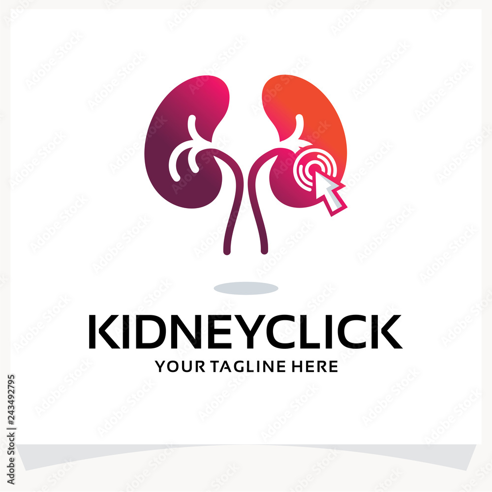 Kidney Click Logo Design Template Inspiration Kidney Click Logo Design Template Inspiration