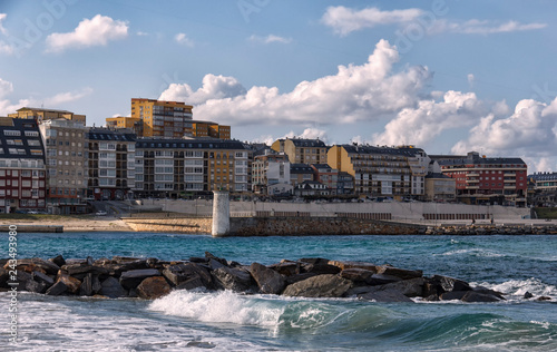 landscape in the coast of lugo photo