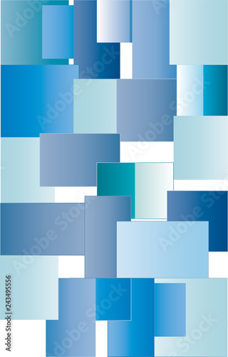 Fondo de rectángulos en tonos azules
