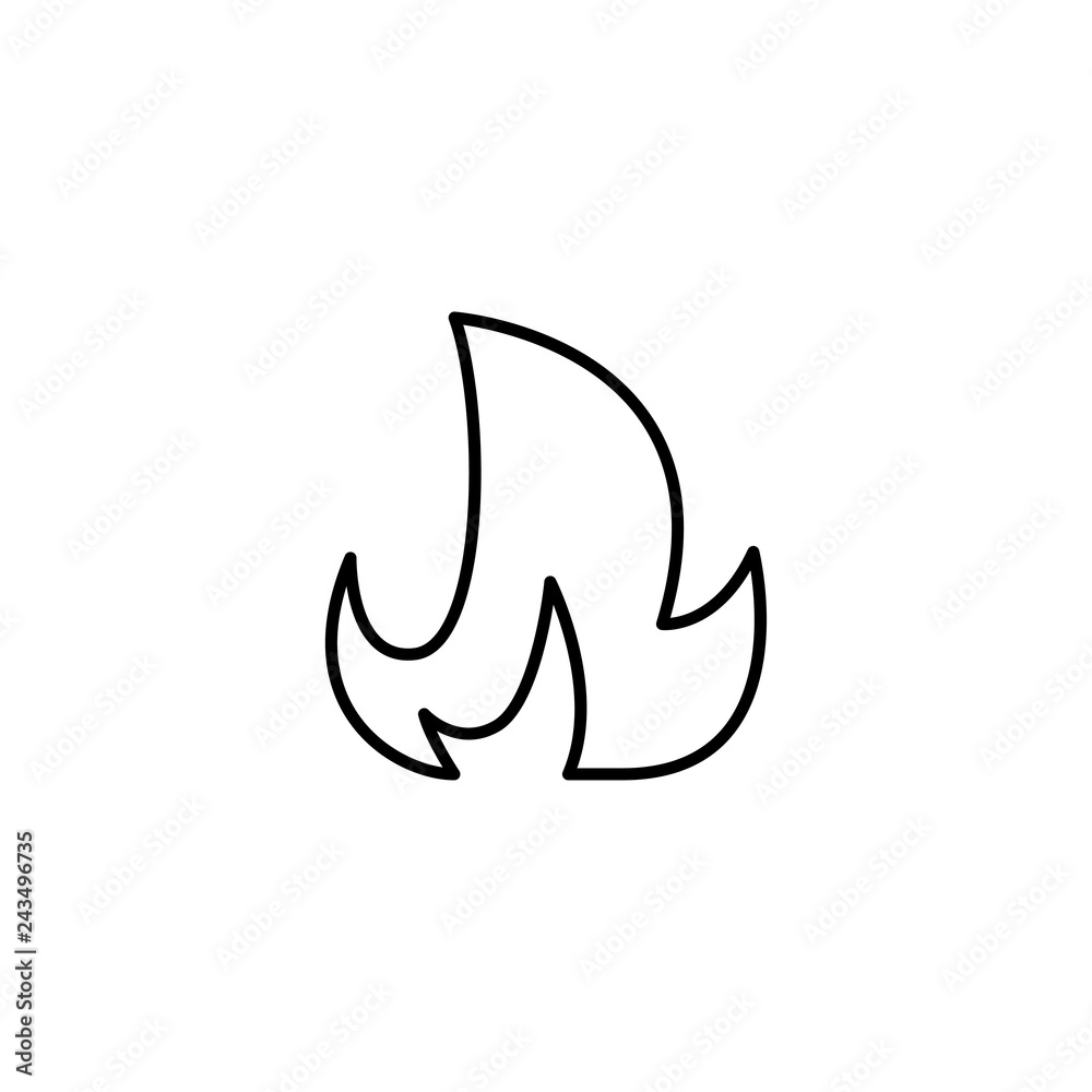 Obraz premium fire icon vector