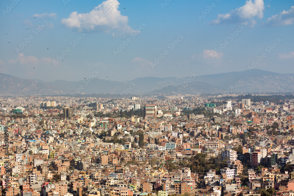 Landscape of Kathmandu city valley