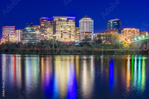 Rosslyn, Arlington, Virginia, USA skyline on the Potomac River. © SeanPavonePhoto