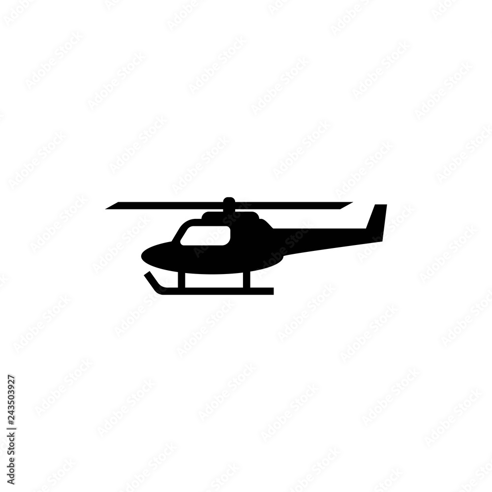 Vector illustration of helicopter in monochrome - Vector Vector illustration of helicopter in monochrome - Vector