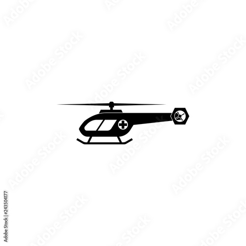 Fototapeta Naklejka Na Ścianę i Meble -  Medical Helicopter Icon - vector
