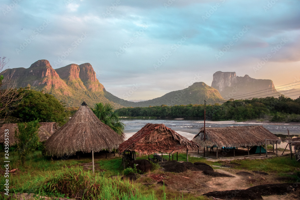 Comunidad de Ceguera Amazonas, Venezuela StockFoto Adobe Stock