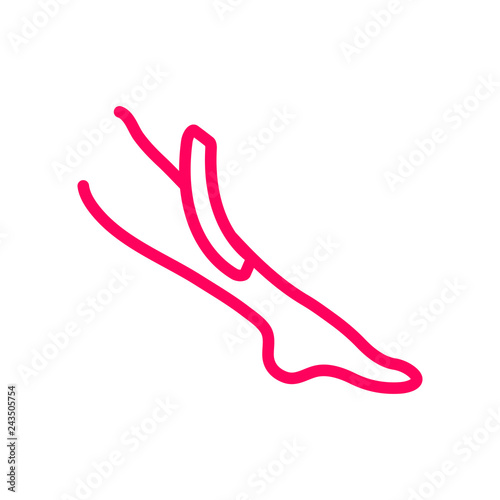 leg instruction. Hair removal guide. Leg depilation step by step. Skincare and beauty. Flat line vector illustration
