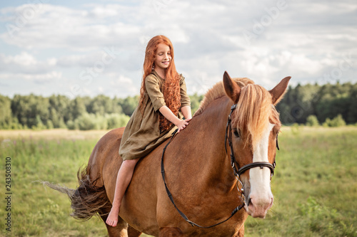 girl with horse