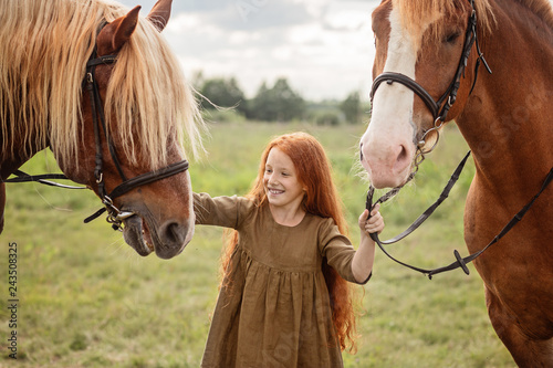 girl with horses