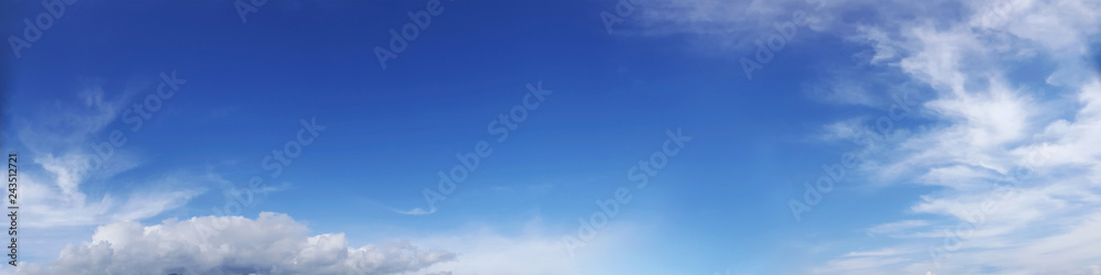 Panorama sky with cloud on a sunny day. Beautiful cirrus cloud. Panorama sky with cloud on a sunny day. Beautiful cirrus cloud.