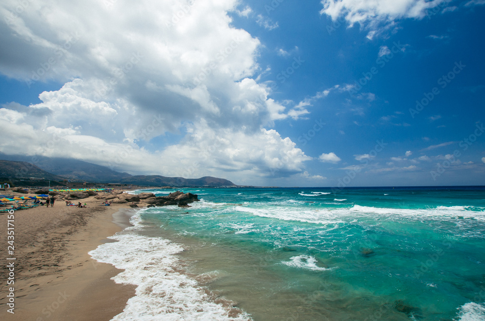 Falasarna beach, Crete island, Greece. Falassarna is one of the best beaches in Creta Falasarna beach, Crete island, Greece. Falassarna is one of the best beaches in Creta