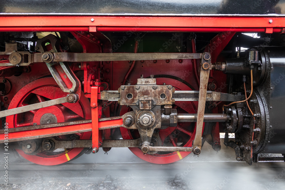old locomotive at the railway station old locomotive at the railway station