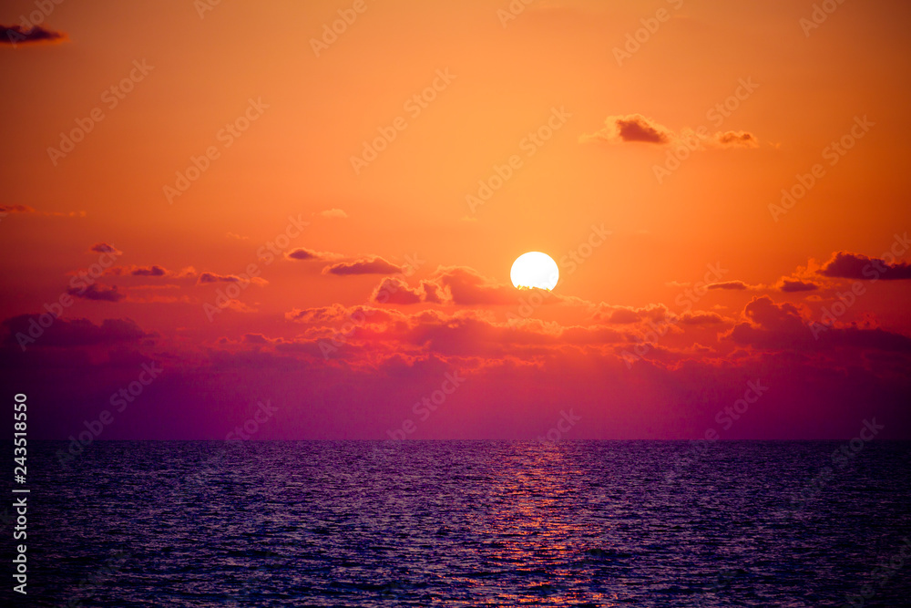 beautiful sky with sea on sunset beautiful sky with sea on sunset