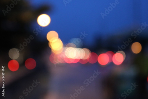 Bokeh from car lights © คเณศ จันทร์งาม