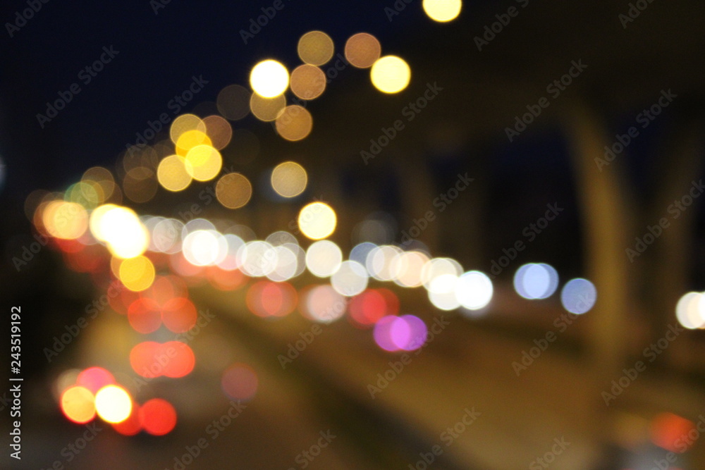 Bokeh from car lights Bokeh from car lights