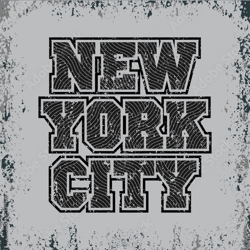 t-shirt New York, New York typography, design graphic