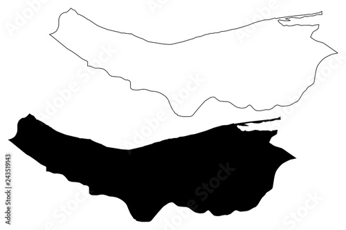 Mazandaran Province (Provinces of Iran, Islamic Republic of Iran, Persia) map vector illustration, scribble sketch Mazandaran map
