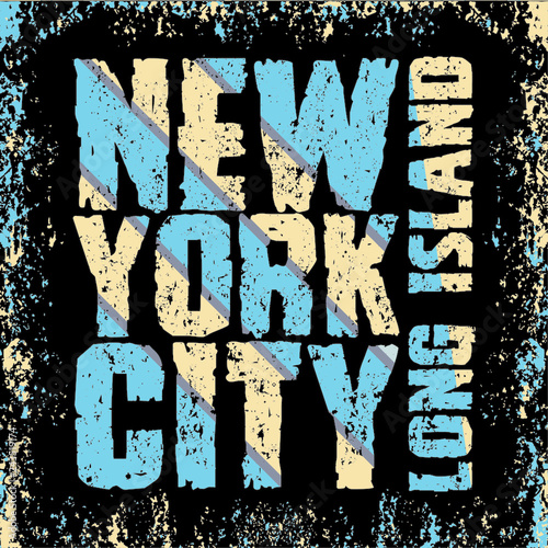 Canvas Print t-shir New York, New York typography, t-shirt long island