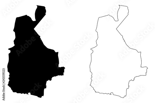 Sistan and Baluchestan Province (Provinces of Iran, Islamic Republic of Iran, Persia) map vector illustration, scribble sketch Sistan and Baluchestan map photo