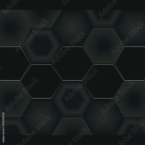 hexagonal abstract background, hexagonal background, technology © dream_master
