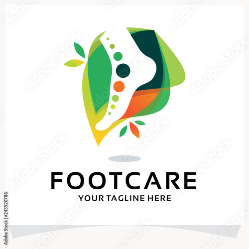 Foot Care Logo Design Template Inspiration