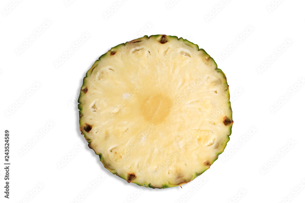 Sliced pineapple isolated on white background Sliced pineapple isolated on white background