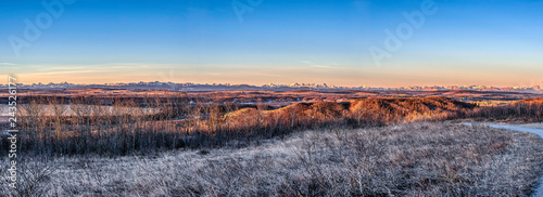 Sunrise over Alberta Foothills