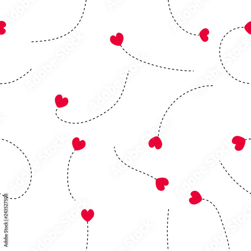 Heart pattern background. V...