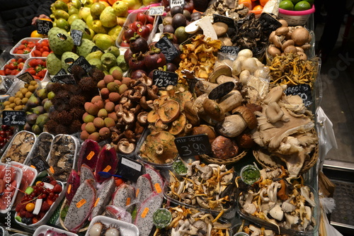 Products at the marcet in Barcelona