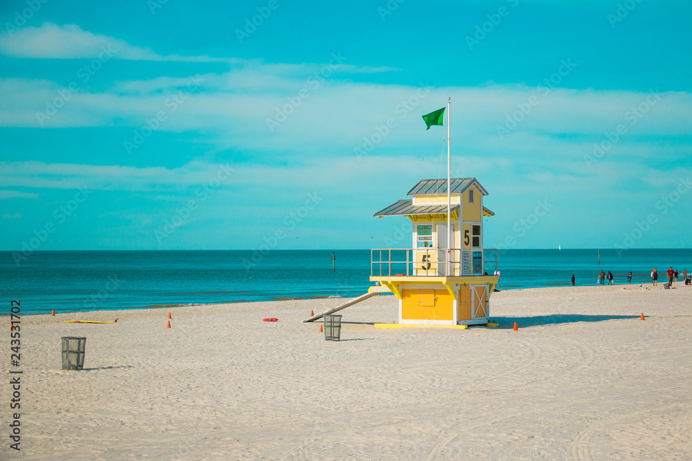 lifeguard stand on beach