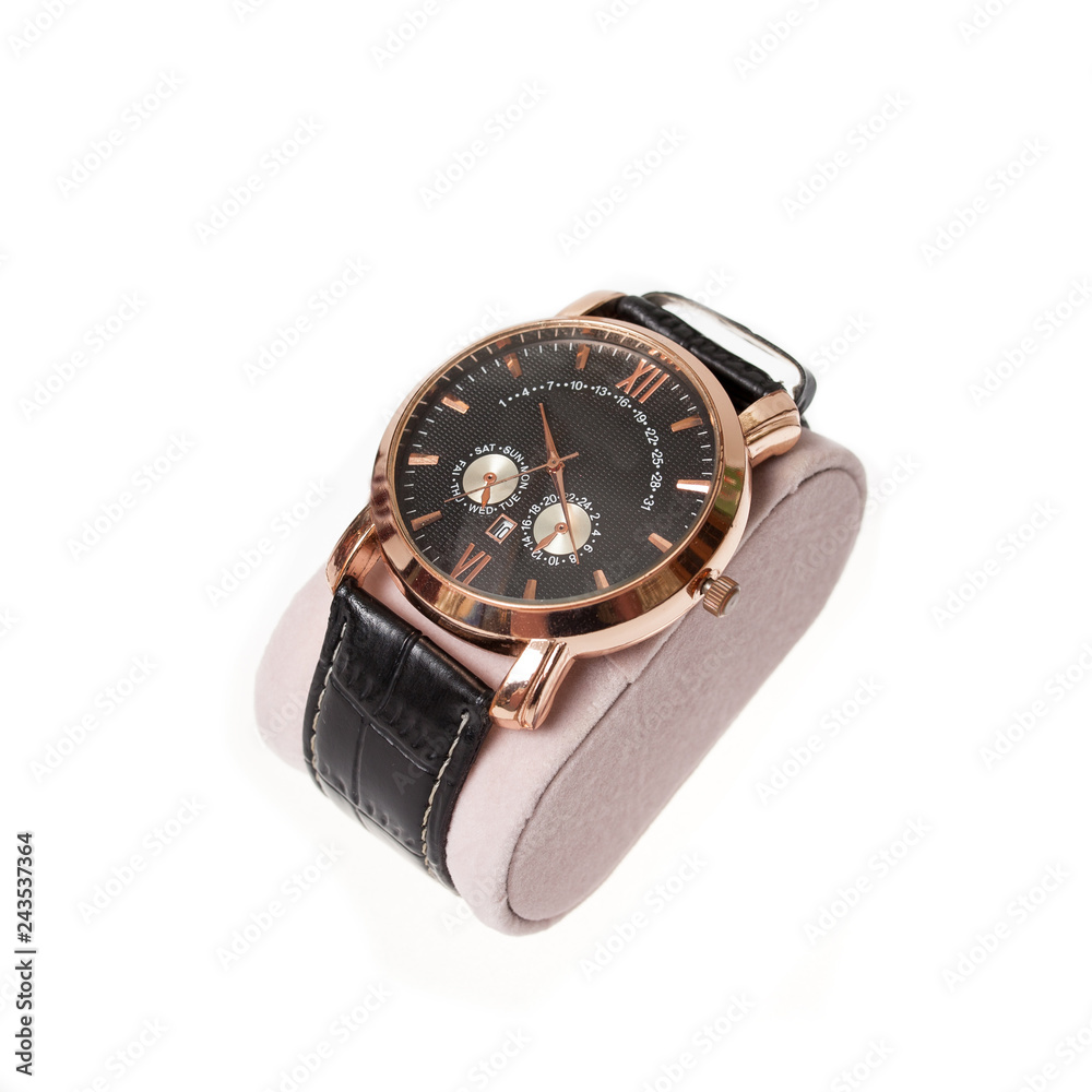 luxury fashion wrist watches isolated