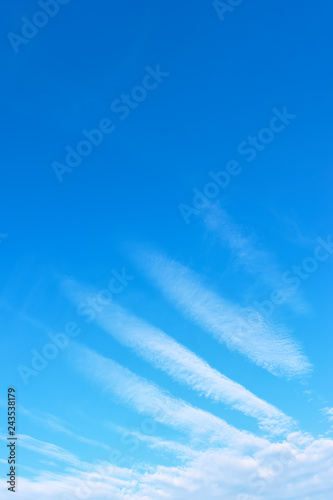 Angel wing - Blue sky with phenomenal white clouds