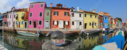 Colored houses in Burano Island near Venice