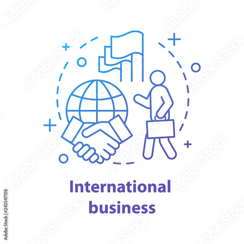 International business concept icon