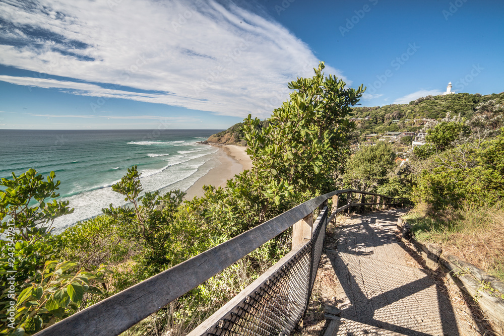 Fototapeta premium Walk along Byron Bay