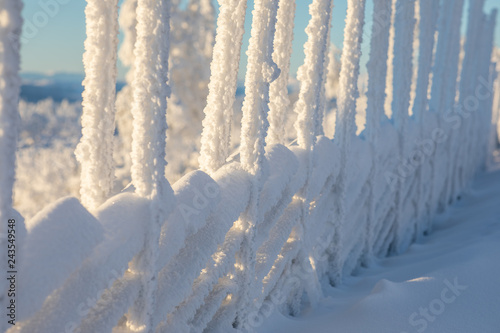 Winter at Lenningen, Etnedal, Norway photo