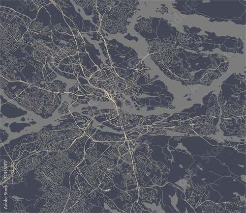 map of the city of Edinburgh, Scotland, United Kingdom