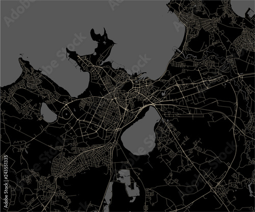 map of the city of Edinburgh, Scotland, United Kingdom photo