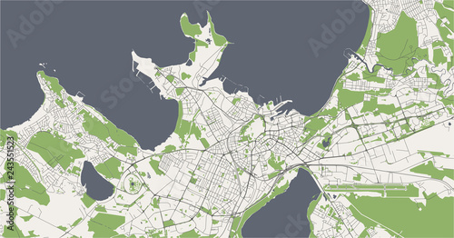 map of the city of Edinburgh, Scotland, United Kingdom photo