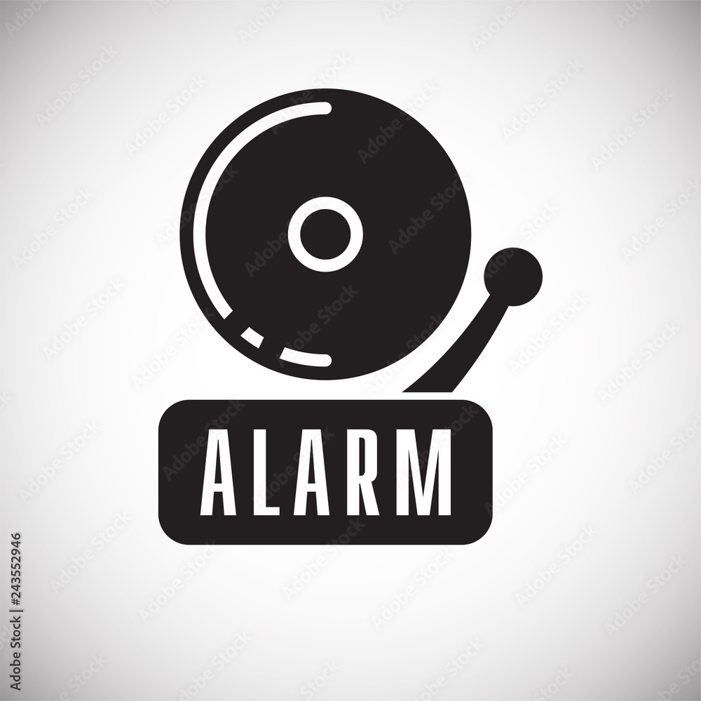 Safety fire alarm icon on white background for graphic and web design, Modern simple vector sign. Internet concept. Trendy symbol for website design web button or mobile Safety fire alarm icon on white background for graphic and web design, Modern simple vector sign. Internet concept. Trendy symbol for website design web button or mobile