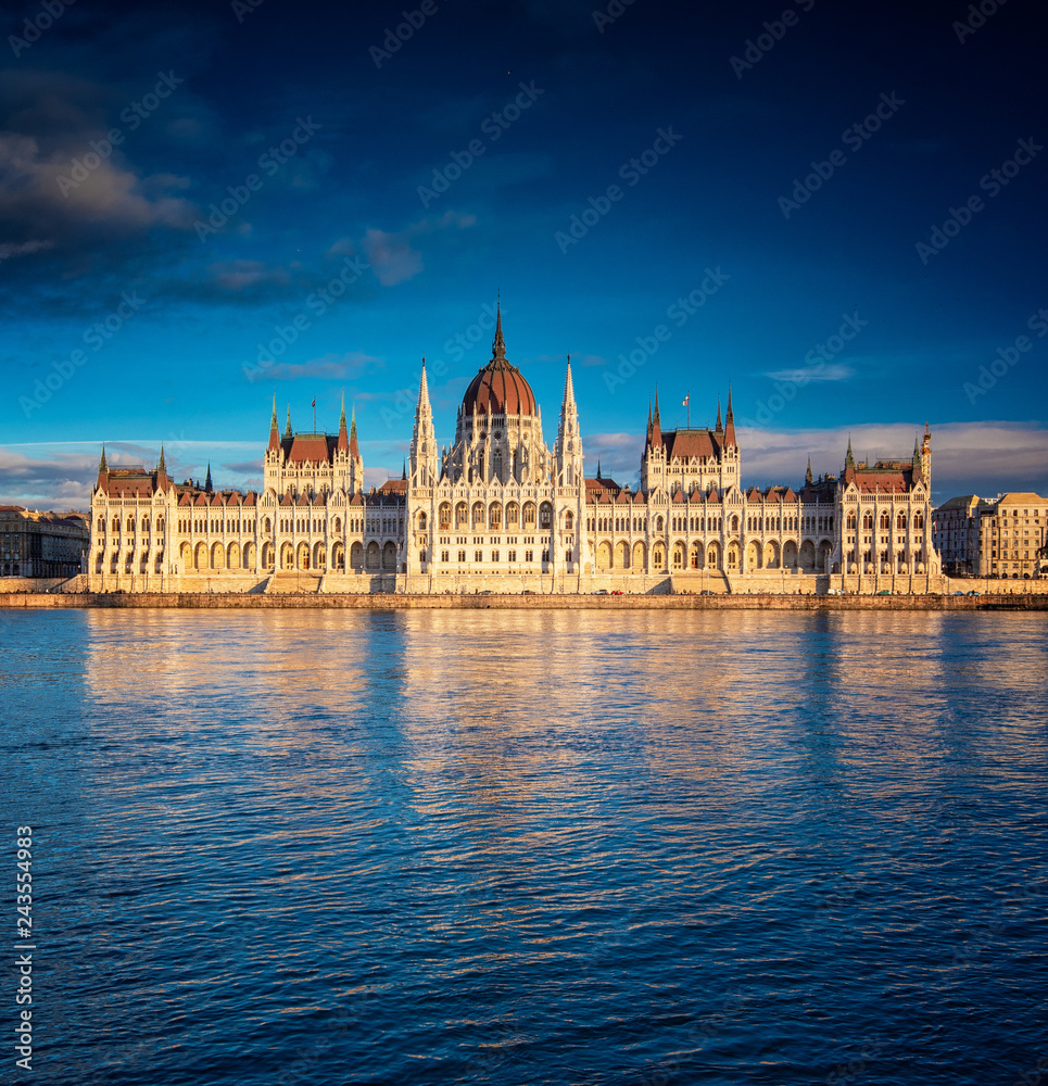The Hungarian Parliament with river Danube