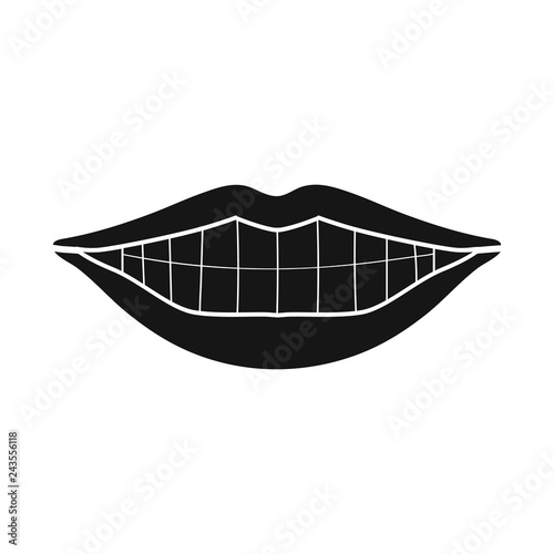 Isolated object of body and part symbol. Set of body and anatomy vector icon for stock.