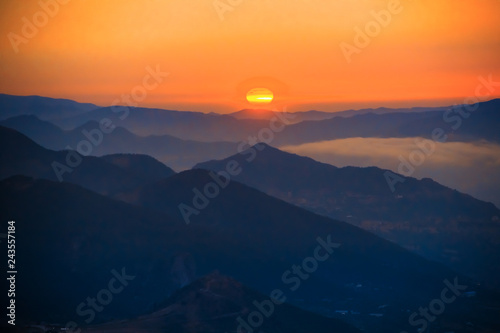 sunset in mountains © badis