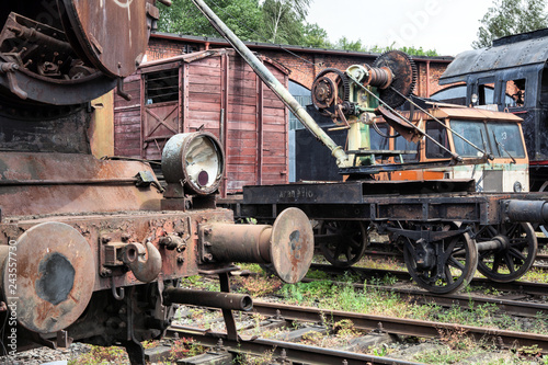 An old and historic steam locomotive