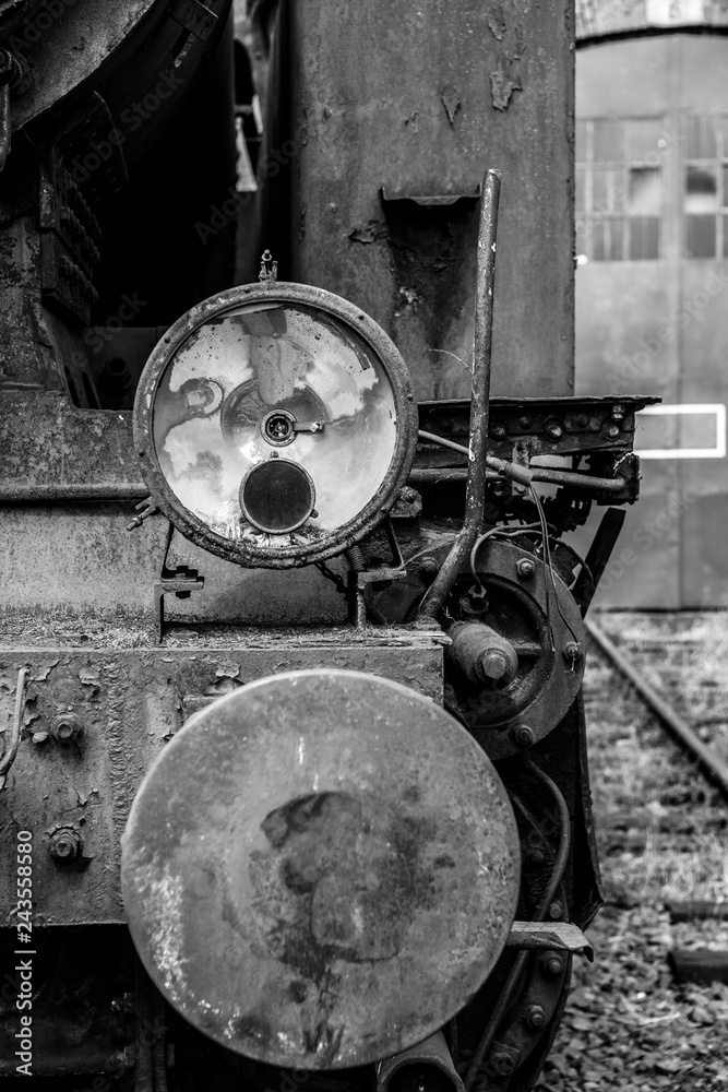 An old and historic steam locomotive