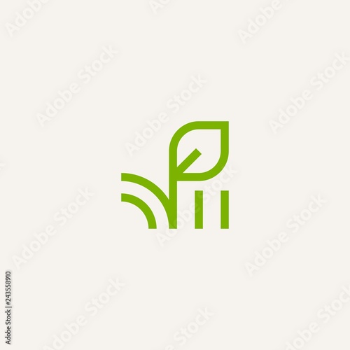 Leaf Nature Abstract Organic Naturally Business Modern Logo