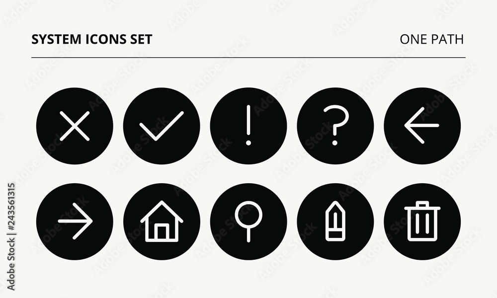 System Icon Set System Icon Set