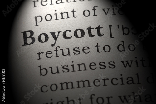 definition of boycott photo
