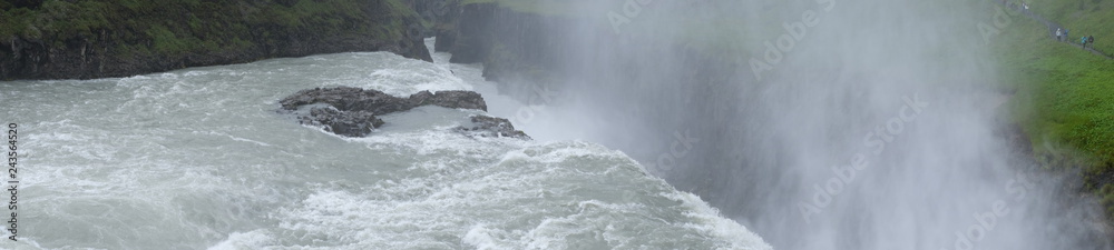 Panorama of the Falls Gullfoss Panorama of the Falls Gullfoss