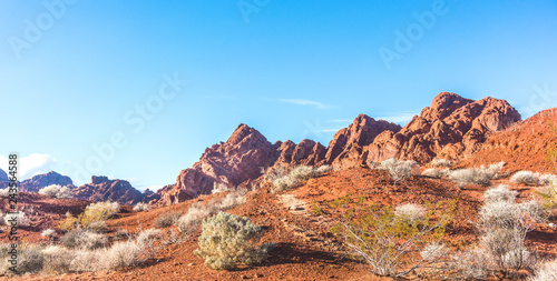 Sandstone fromation in the Nevada desert rocks. © Tim Barnes